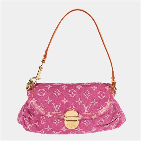 lv pink denim bag|louis vuitton pleaty denim bag.